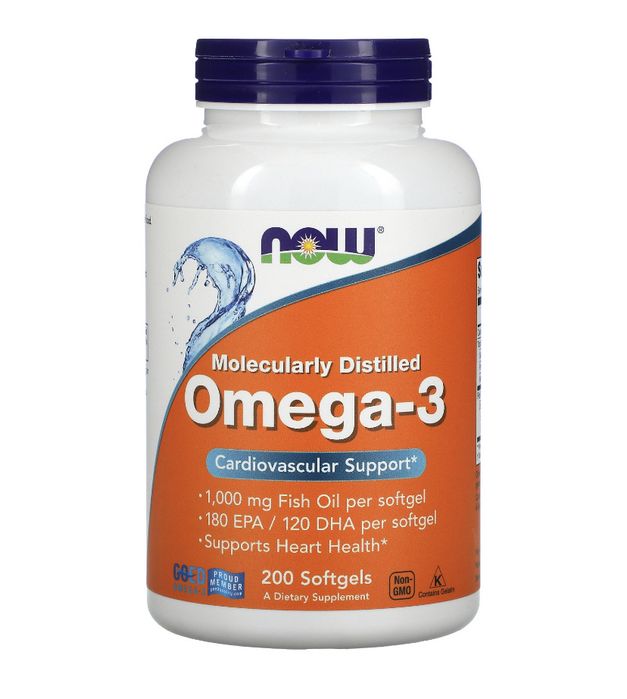 Now Foods, Омега-3, Ultra Omega-3, рыбий жир, 100/200/500 капсул