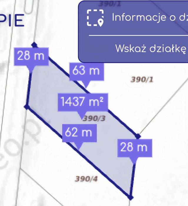 Działka budowlana - Widok 2