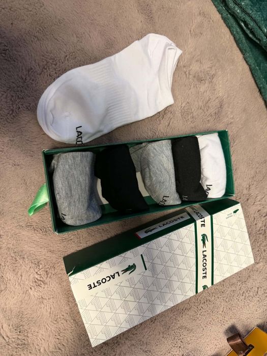Skarpetki lacoste piękny model pudelko