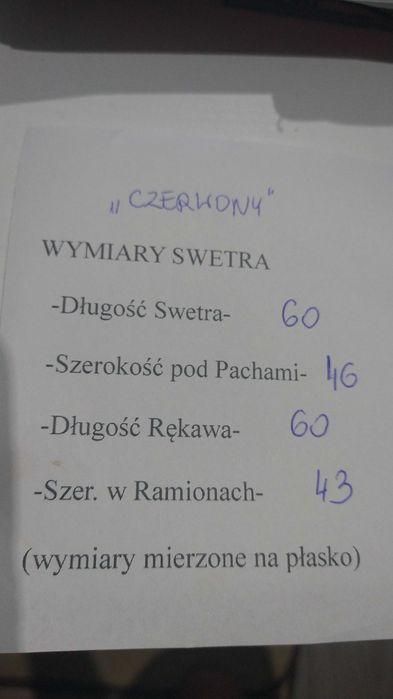 Swetr ręcznie robiony