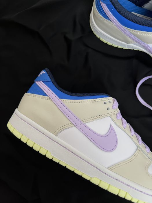 Оригинал Nike Dunk Low Khaki Blue Pink (FB9109 103) найк данки