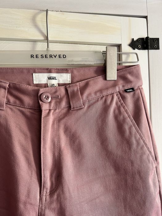 Spodnie Vans pudrowy róż liliowy 26 S