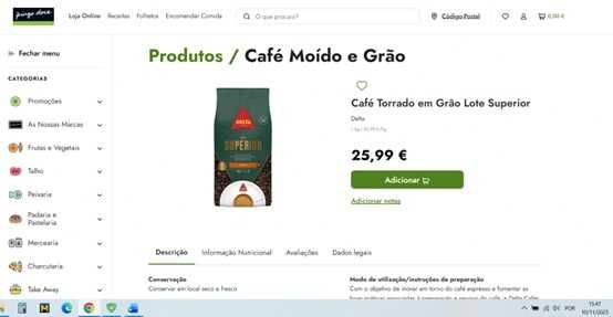 Café em Grão Delta de Arábica da América Central e Robusta da Ásia