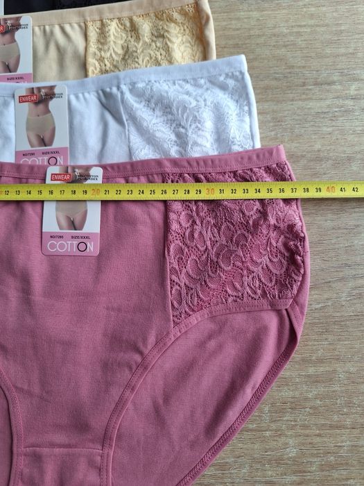 4x figi damskie 3XL bawelna