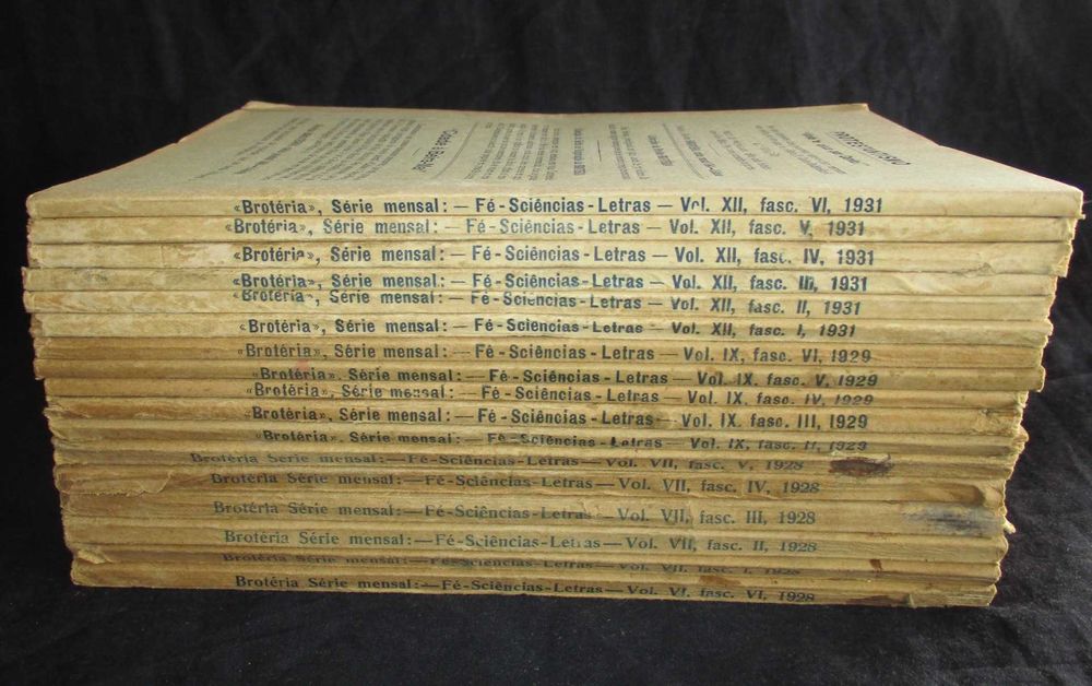 Revistas Brotéria Série Mensal 1929 a 1931