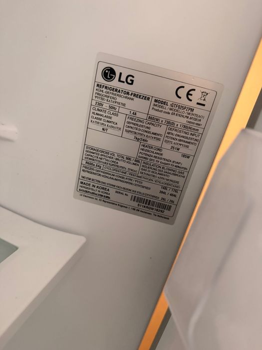 Frigorífico LG gtf925pzpm AVARIADO