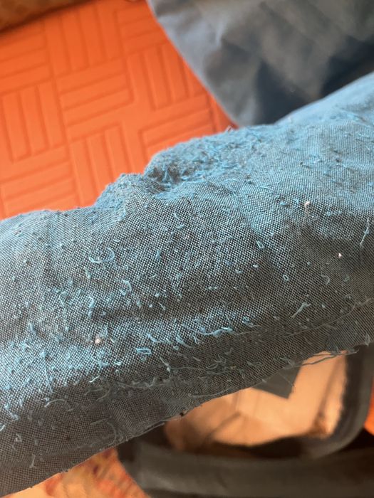 Capa azul para sofá cama