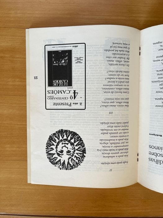 Revista Camões Nº 1 (1980) - Editorial Caminho - Rara / Colecionismo