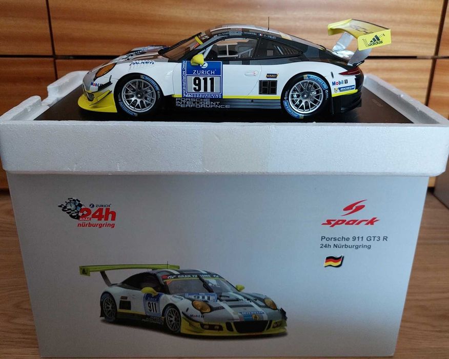 Porsche 911 991 GT3 R #911 24h Nürburgring 2016 SPARK 1:18