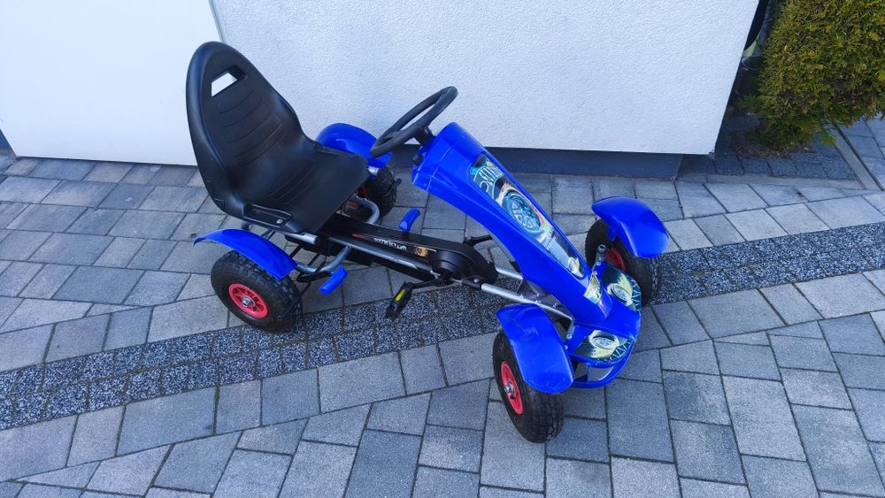 Gokart na pedały Niebieski