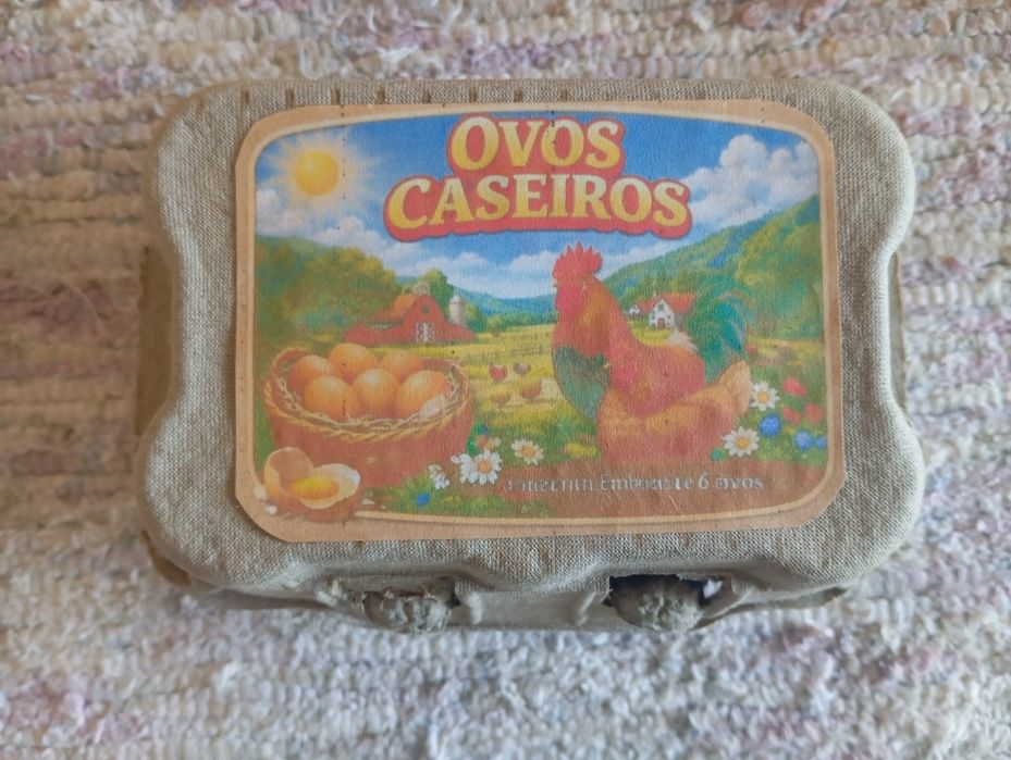 Ovos caseiros para consumo