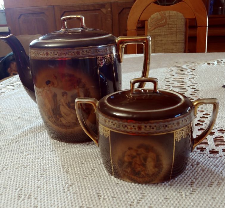 Dzbanek i cukiernica -ceramika.