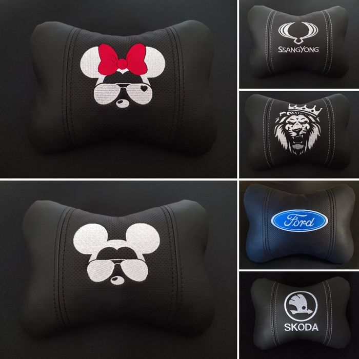 Подушка под шею на подголовник автоподушка сидушки, сидения, дивана
