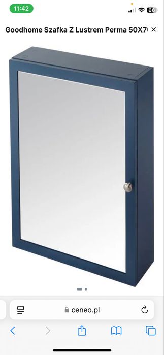 Szafka łazienkowa z lustrem