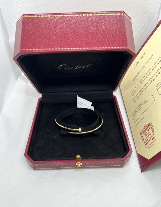 Золотой браслет Cartier Juste un Clou small. Розовое золото 750. 2700$