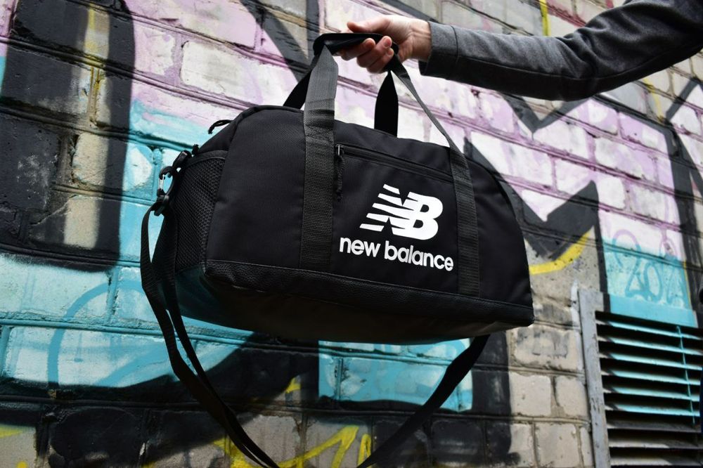 Спортивная дорожная черная сумка New Balance, сумка мужская в спортзал