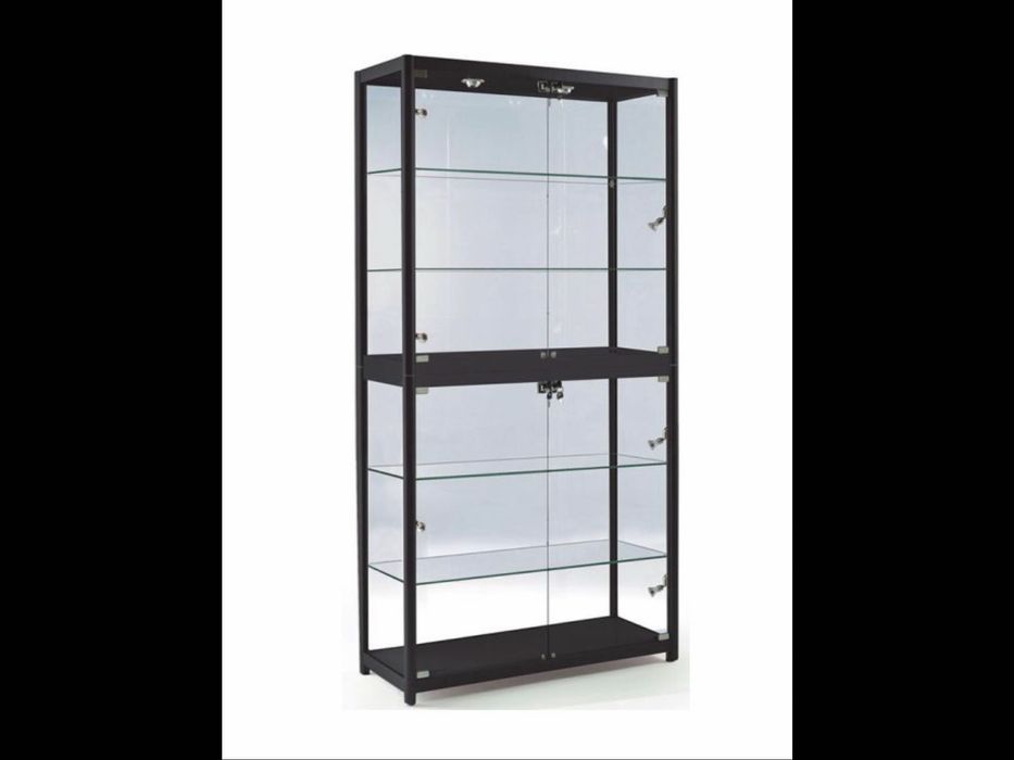 Vítrinas display alumínio preto64739745127170120
