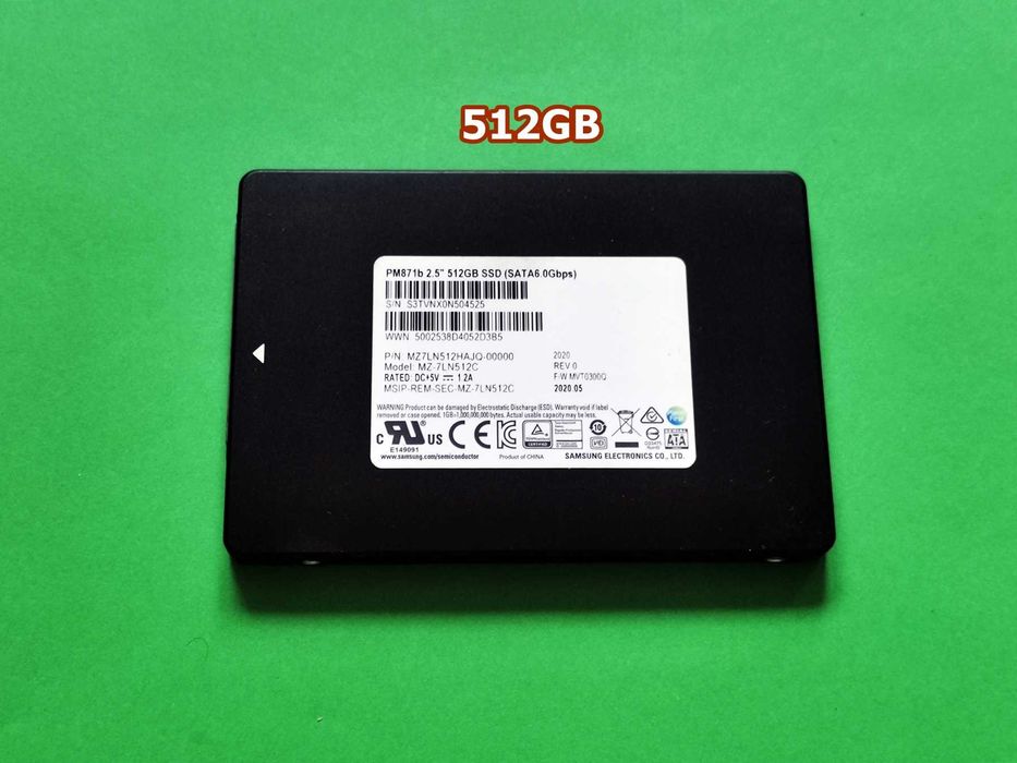 SSD 512GB Samsung Pm871B