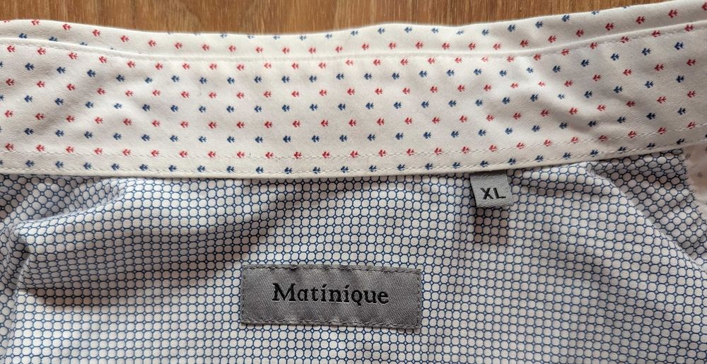 Męska koszula Matinique Robon XL Cotton Slim Fit Wzór Logo