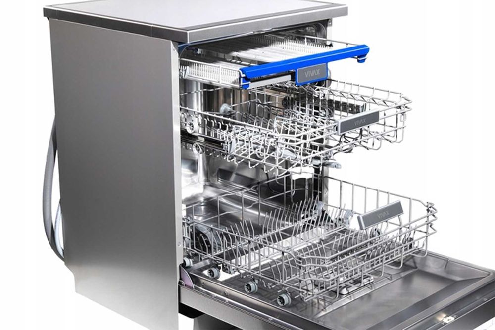 Zmywarka Wolnostojąca Vivax DW-601473CX Srebrna 60cm 14kpl Trzeci kosz