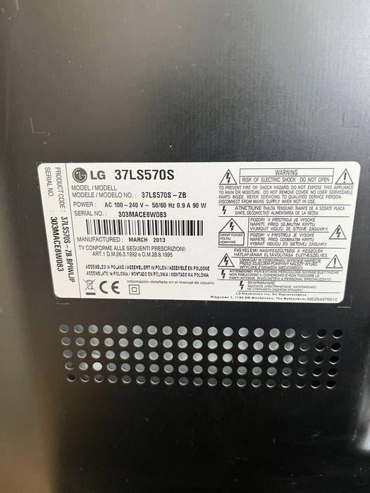 Телевізор Lg 37L