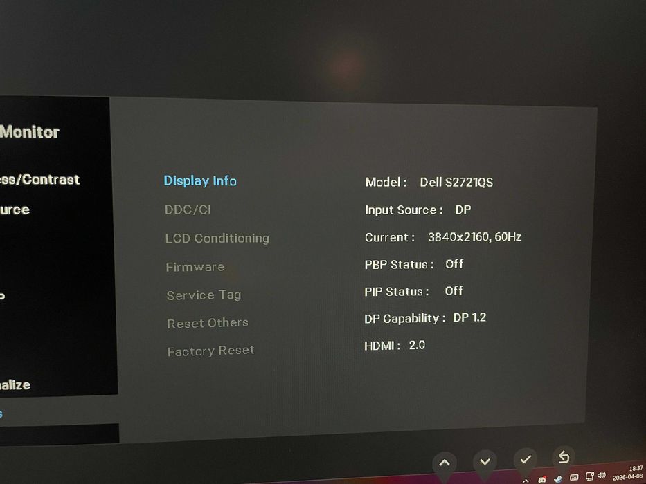 Monitor DELL S2721QS, 27" IPS 4K