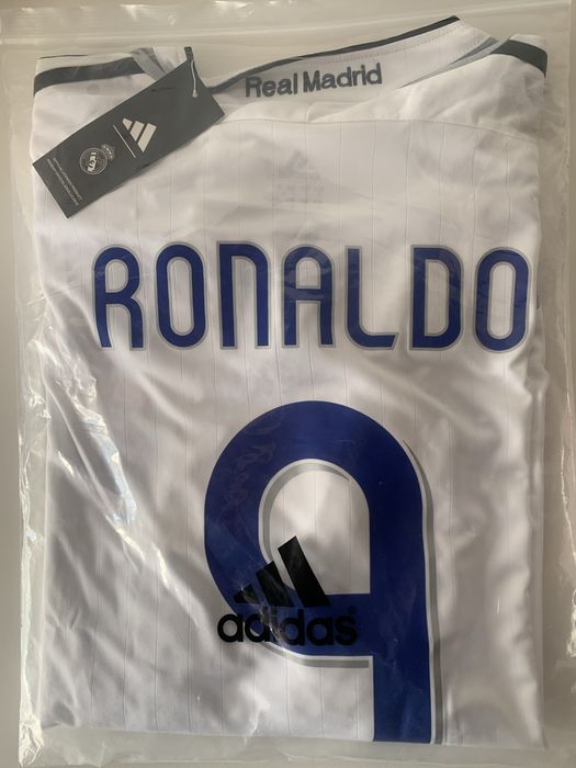 Camisola Principal Manga Comprida Real Madrid 06/07