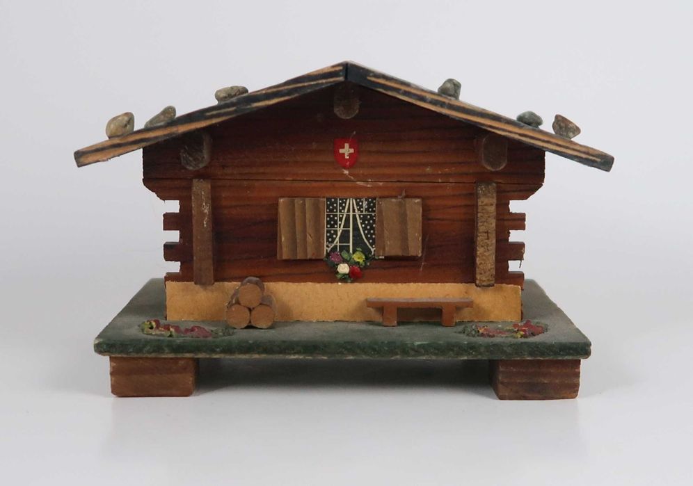 Caixa de música Swiss Chalet 1962