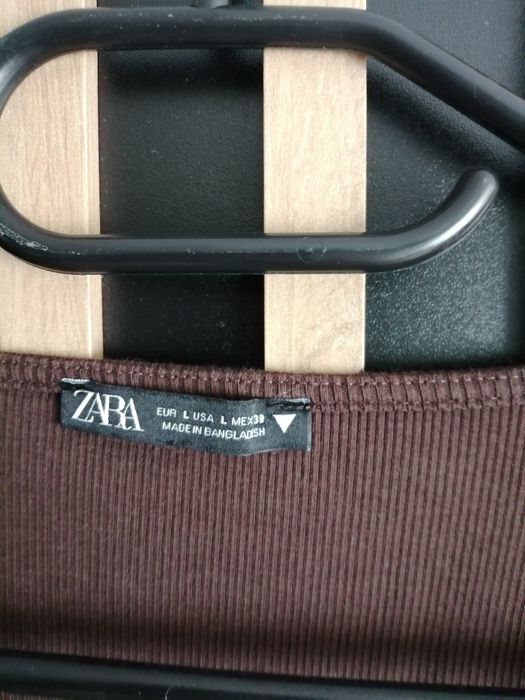 Bluzka top Zara brąz L