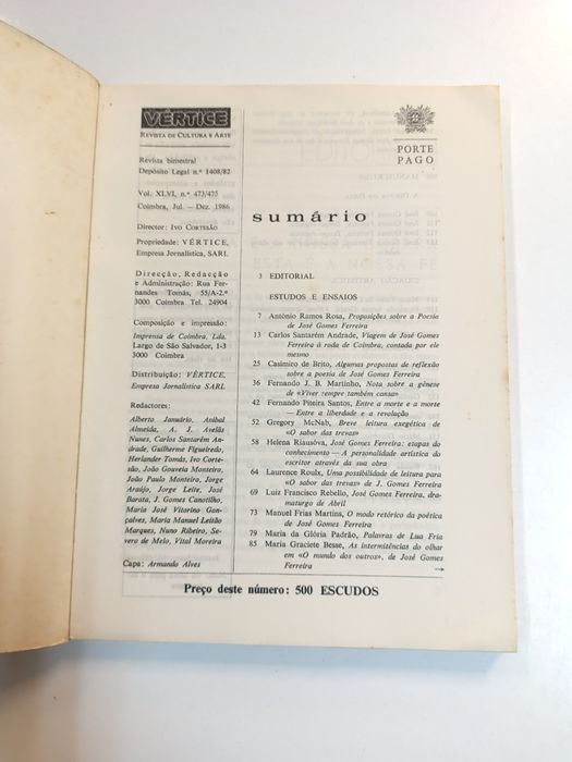 Revista Vértice n° 473-475