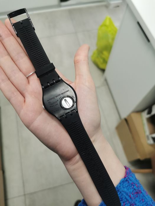 Zegarek swatch New gent 41mm czarny srebrny unisex