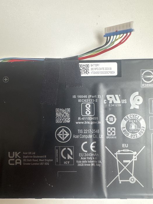 Оригінальна батарея  Acer AP19B5K