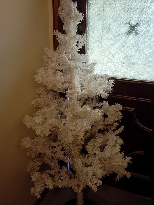 árvore de natal branca com 160cm altura