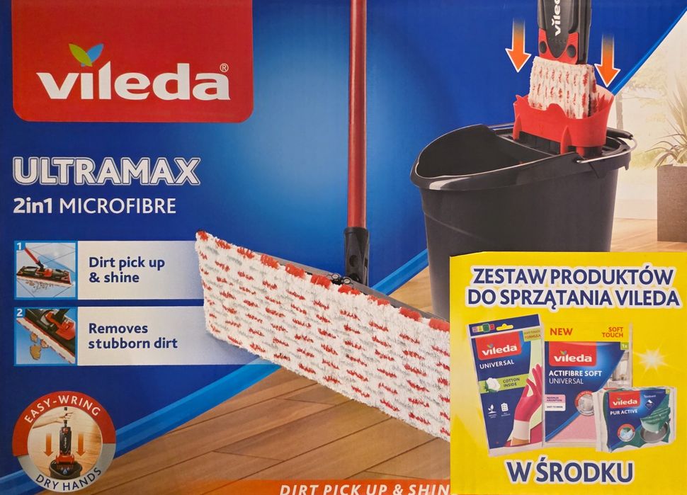 Mop Vileda Ultramax płaski plus gratisy.!!
