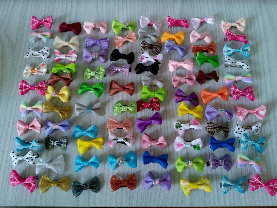 43 sztuki kokardki dla psa spinki dla psa