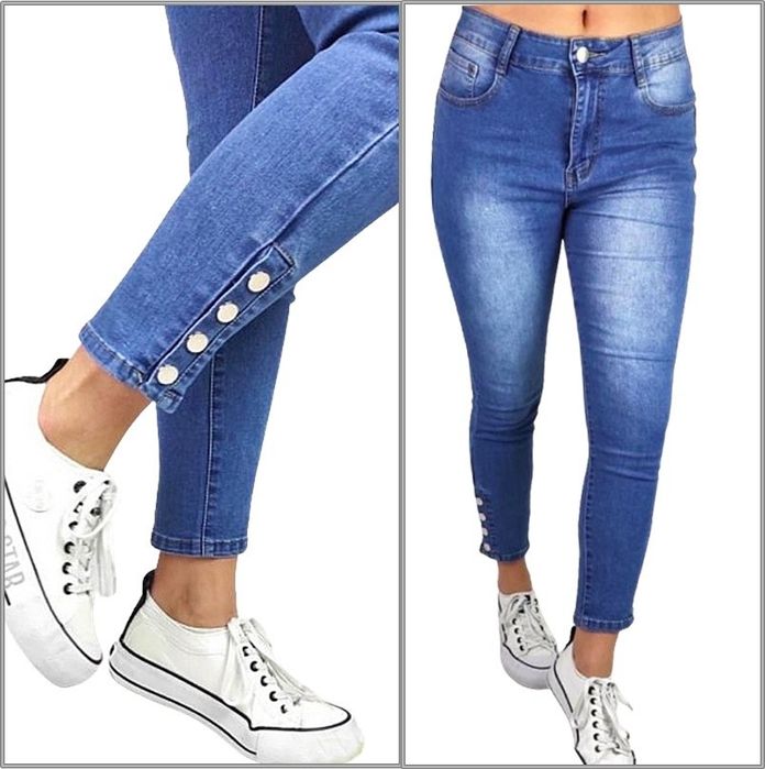 Spodnie jeansowe damskie duże rozmiary 46