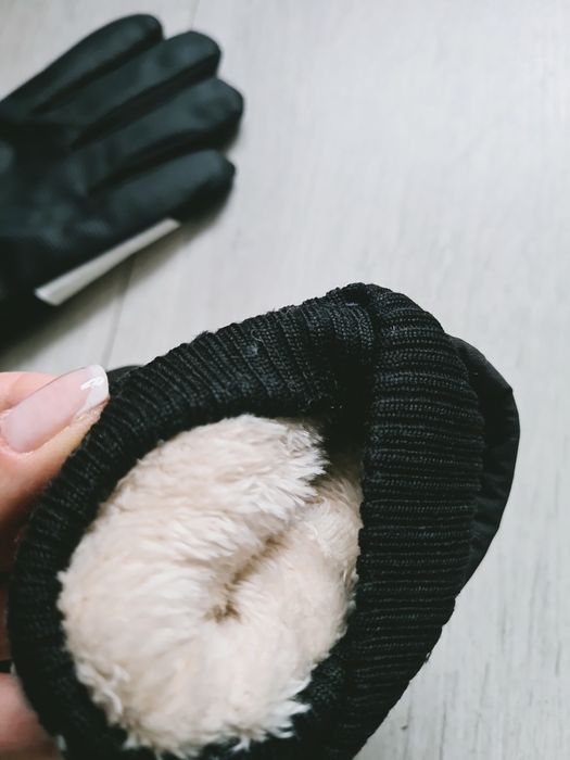 Piękne rękawice narciarskie dotykowe basic funkcjonalne futro górskie