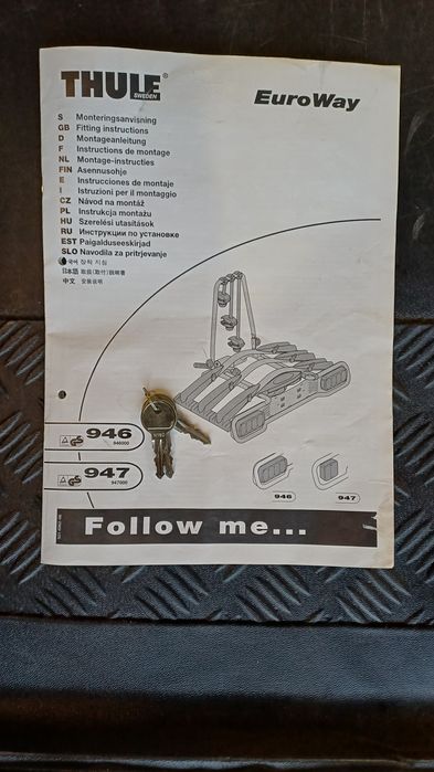 Bagażnik na 3 rowery firmy Thule