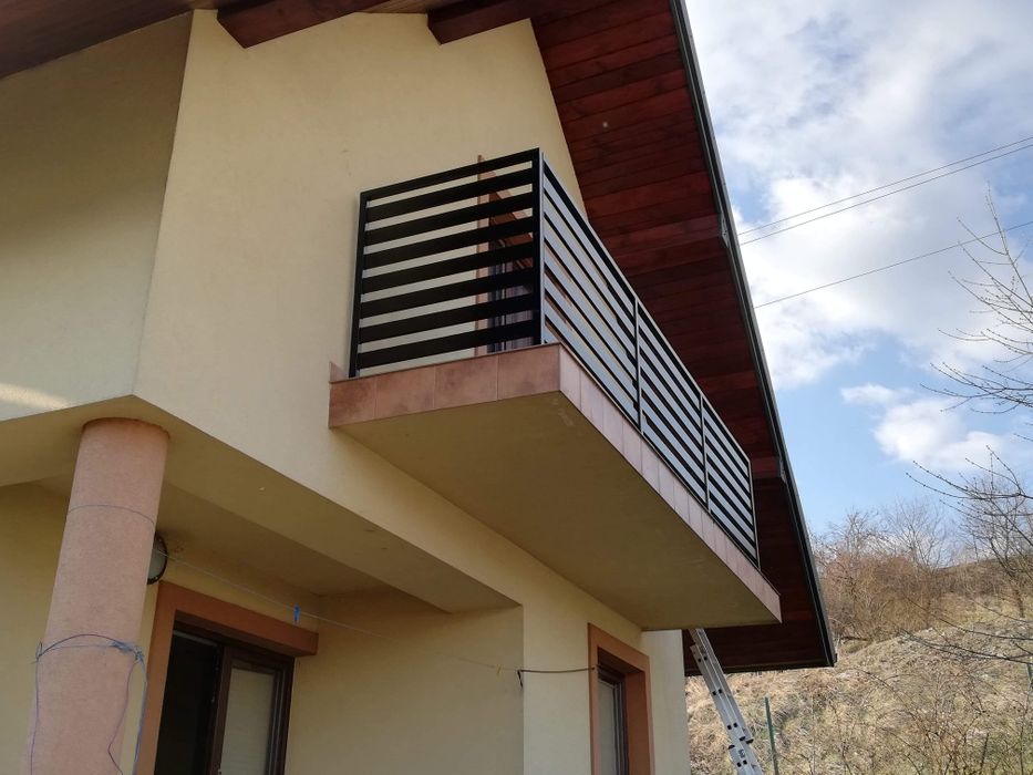 Balustrada panelowa pozioma ocynk ogniowy malowany