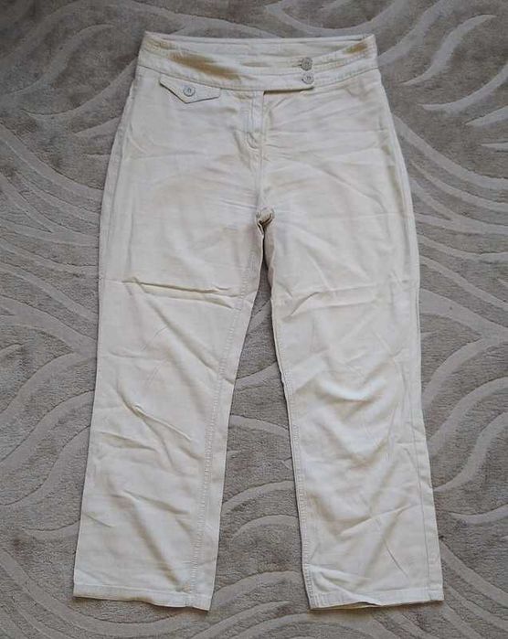 beżowe spodnie 7/8 L