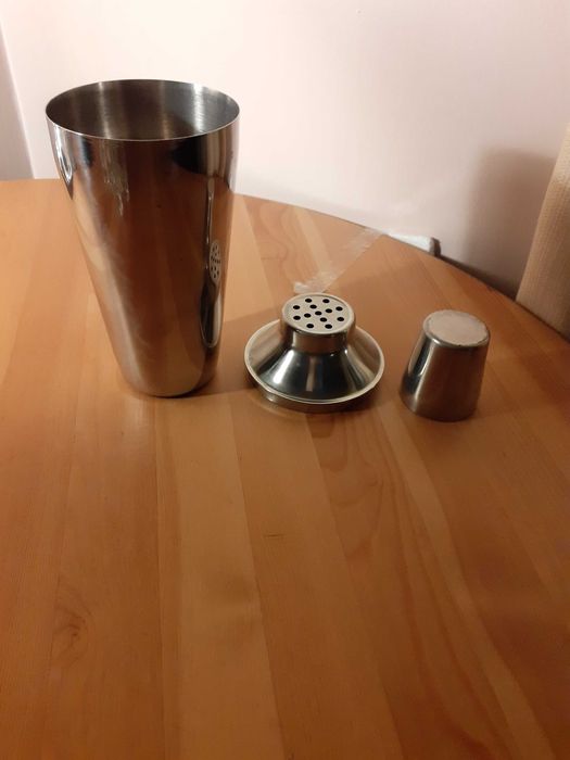 Bandejas de Inox e shaker de Caipirinha