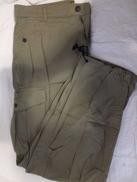 Calças cargo homem verde tropa
