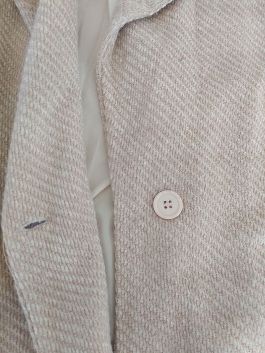 Elegancji długi płaszcz oversize