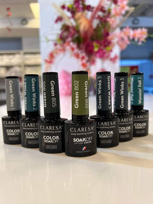 Lakiery Hybrydowy 5szt  NOWY Claresa