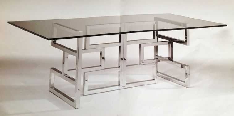 Mesa em vidro de sala de jantar