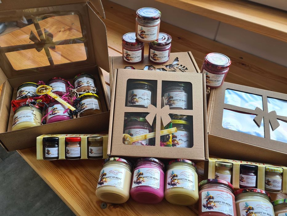 Miód, Zestaw Prezentowy 6x50g / Miodowe Smaczki Owocowe / Kit Pszczeli