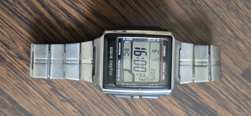 Коллекционные кварцевые часы Касио годинник Casio WV 59 E Wave Ceptor
