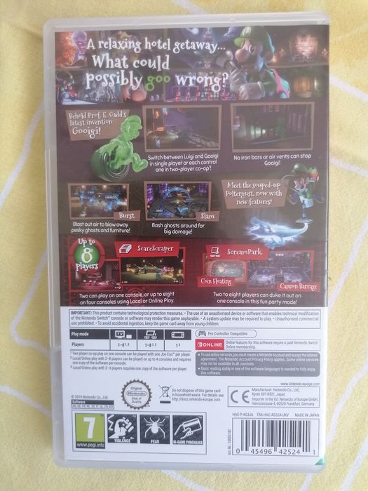 Luigi Mansion 3 - switch