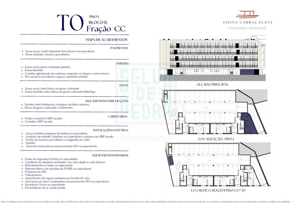 T0 novo c/ lugar de garagem