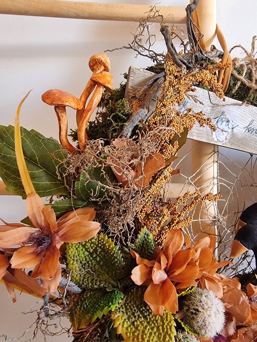 Wianek jesienny handmade na drzwi
